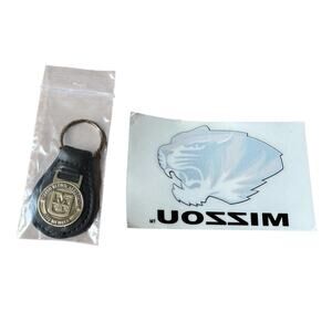 Mizzou Alumni Association Lifetime Member Keychain Tiger Decal Lot Missouri NOS